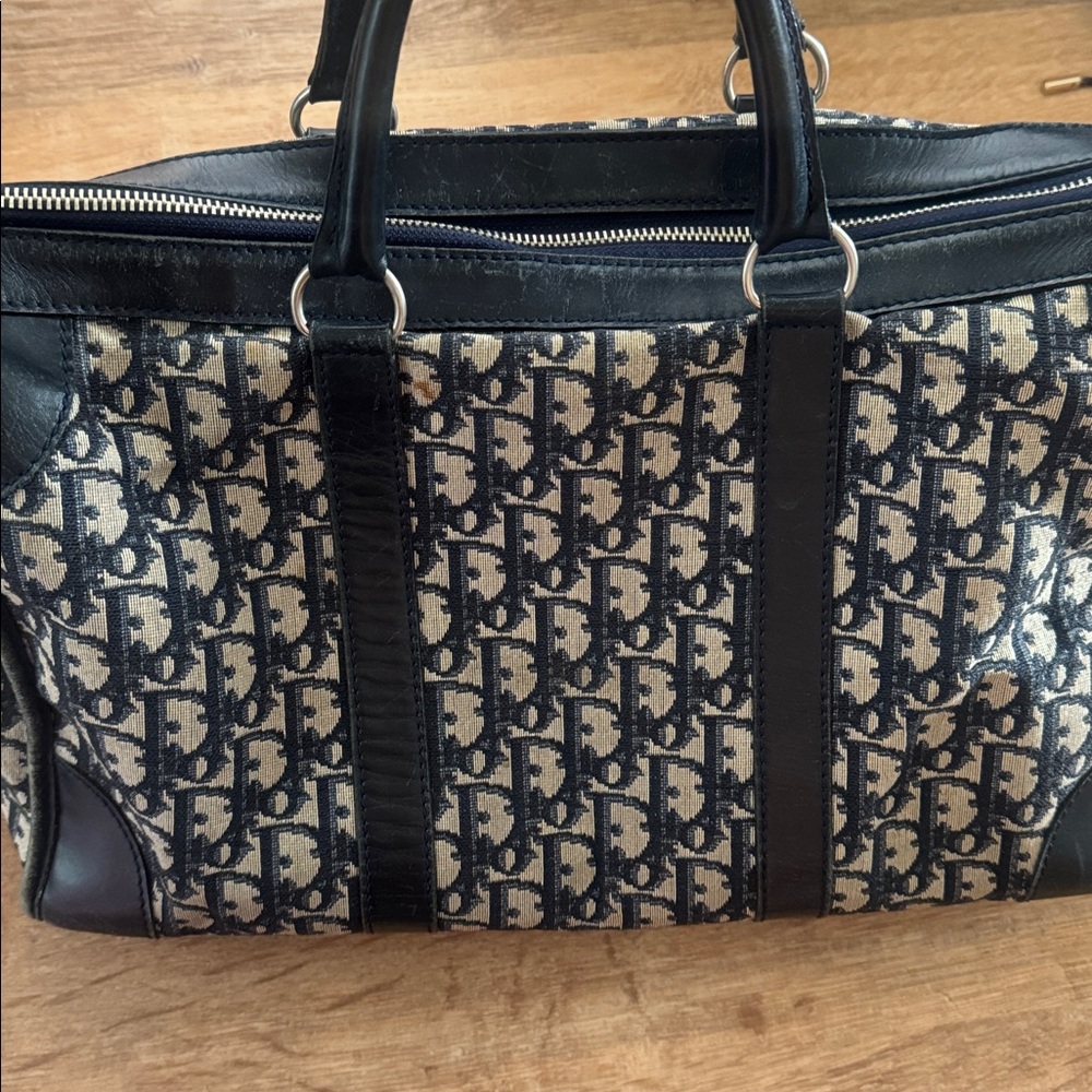 CHRISTIAN DIOR  
Monogram Boston Navy Blue 30
Vintage